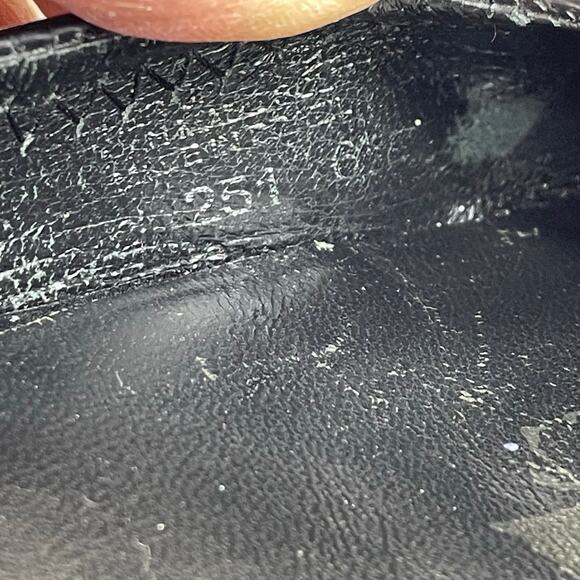 🔥Tory Burch Reva Ballet Flats Black Patent Leather Shoes Logo Women Size 6 - Picture 11 of 13